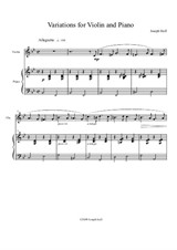 Variations for Violin and Piano
